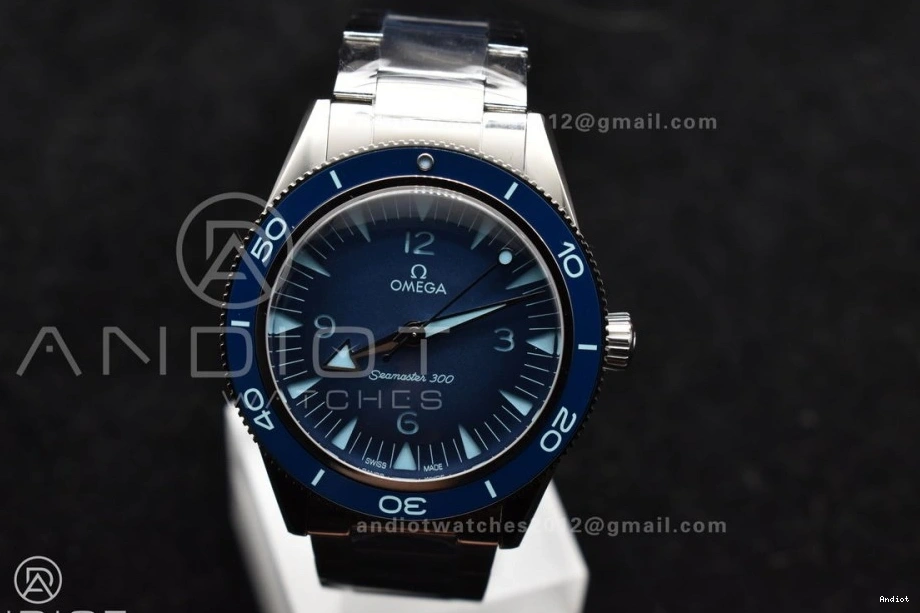 SS Heritage Super on 300 A8912 1:1 Clone Seamaster Edition Blue Best Bracelet Dial VSF 0102